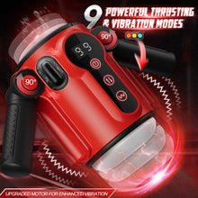 Charger l'image dans la galerie, Jouets sexuels de masturbateur masculin automatique pour hommes, jouets sexuels de Stroker masculin à extrémité ouverte avec 9 Modes de poussée et 9 Modes de Vibration