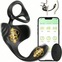 Charger l'image dans la galerie, Anneau De Cock Avec Stimulateur Clitoridien, 10 Modes De Vibration, Anneau De Pénis En Silicone Médical Étanche Pour Hommes, Jouets Sexuels Pour Couples Adultes