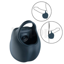 Charger l'image dans la galerie, Anneau pénien et masseur pour testicules avec 10 modes de vibration et de pulsation