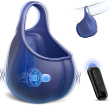 Charger l'image dans la galerie, Anneau pénien et masseur pour testicules avec 10 modes de vibration et de pulsation
