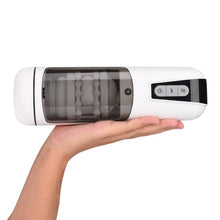 Charger l'image dans la galerie, White Vibe - Masturbateur masculin extensible et étanche à vibrations automatiques à 7 modes