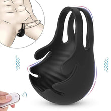 Charger l'image dans la galerie, Anneaux pour testicules et pénis avec 9 vibrations, S-Hande