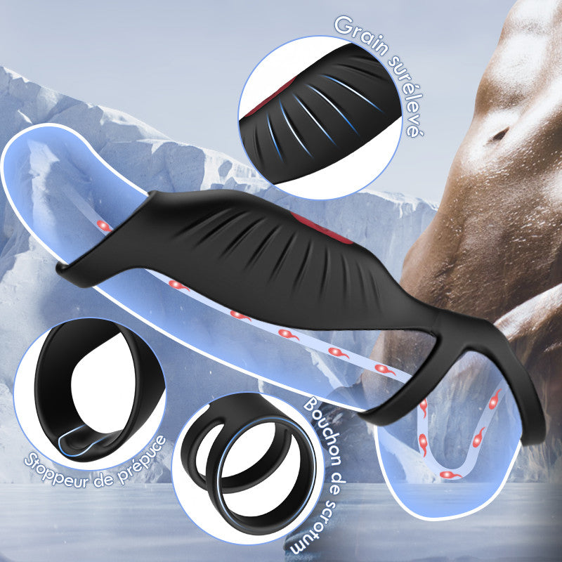 【Nouveaux produits】Anneau pénien à haute efficacité par vibration à 9 fréquences