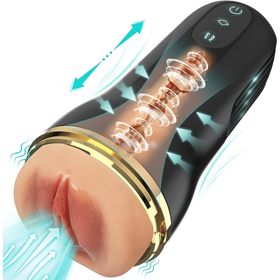 5 Sucking 10 Vibrating Simulated Vagina Entrée Masturbation Cups Mâle