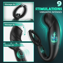 Charger l'image dans la galerie, Vibromasseur anal pour masser la prostate, 3 en 1 multifonction