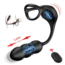 Charger l'image dans la galerie, Mike 9 Masseur Prostatique Wearable à Vibrations et Pulsations avec Anneau Pénienn