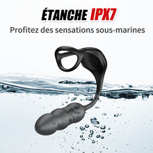 Charger l'image dans la galerie, Mike 9 Masseur Prostatique Wearable à Vibrations et Pulsations avec Anneau Pénienn