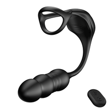 Charger l'image dans la galerie, Mike 9 Masseur Prostatique Wearable à Vibrations et Pulsations avec Anneau Pénienn