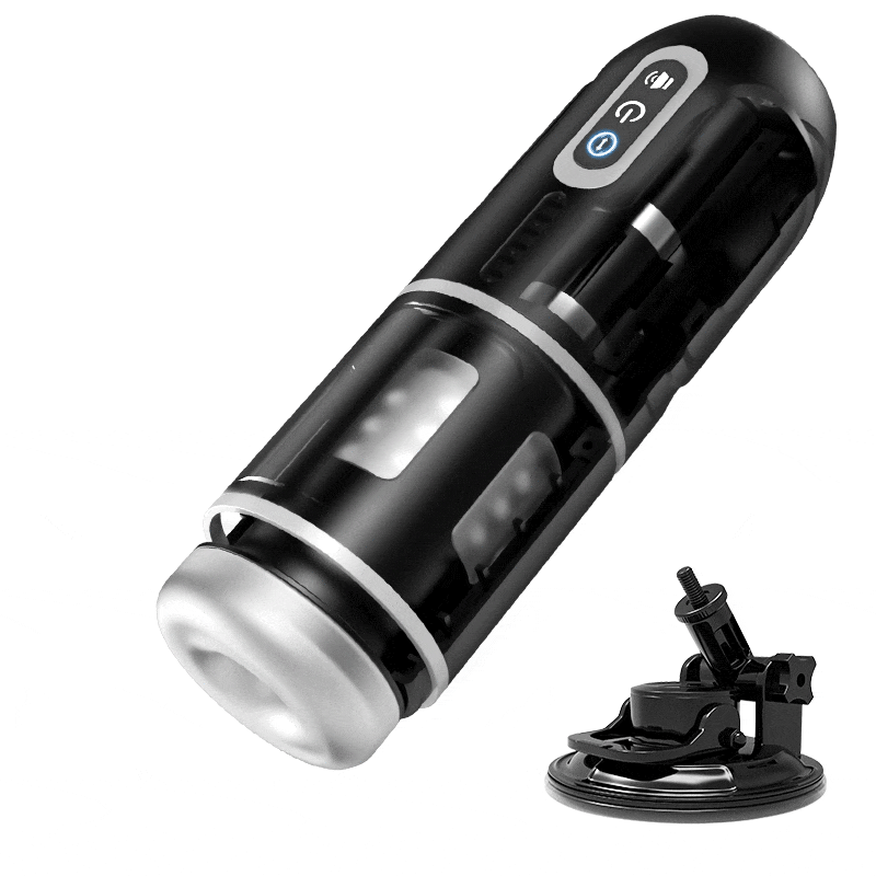 Coupe de masturbation HERO avec ventouse, 7 fréquences, télescopique + rotative