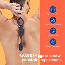 Charger l'image dans la galerie, WAVE 9 Jouet anal vibrant pour couples et solo