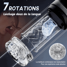 Charger l'image dans la galerie, 7 Suceur SPA double température Agrandisseur d'os 7 Massage rotatif à 360° Masturbateur