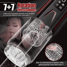 Charger l'image dans la galerie, Mars - Oral Dominator 7Vibrantion 7Rotation 7Va-et-Viens Masturbateur 4 en 1 à double mote