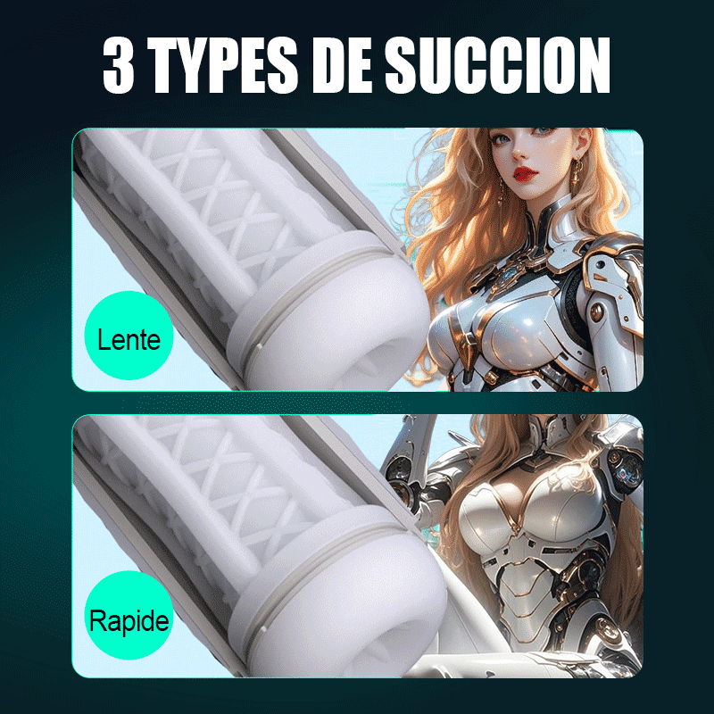 NOVA-Mécanique 3 Sucer 4 Vibration APP Contrôlé Masturbateur masculin