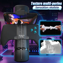 Charger l'image dans la galerie, Turbo - 10 Modes Stroker à Poussées Explosives – Design Gamepad Immersif avec Support Téléphone
