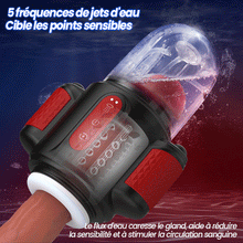 Charger l'image dans la galerie, Storm Vortex – Pulvérisation d’eau à 5 fréquences + Vibration à 10 fréquences + Rotation à 5 fréquences, Double stimulat