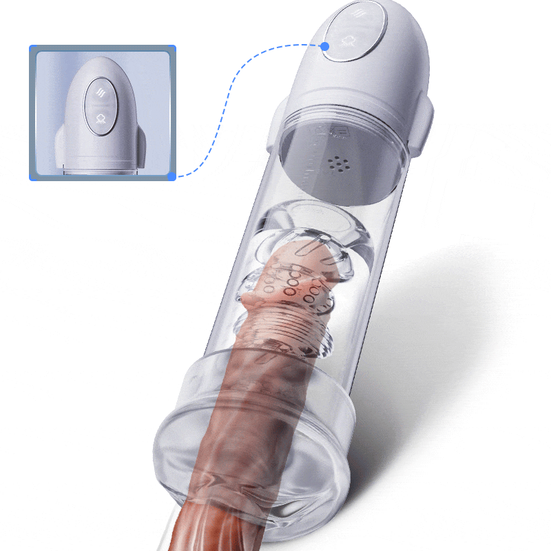 Launcher – Appareil de vibration et de suction avec tube interne transparent pour l’agrandissement et la revitalisation