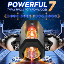Charger l'image dans la galerie, Masturbateur automatique mains libres à affichage LED avec 7 modes de rotation et de poussée