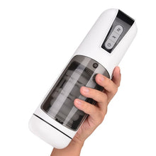 Charger l'image dans la galerie, White Vibe - Masturbateur masculin extensible et étanche à vibrations automatiques à 7 modes