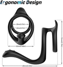 Charger l'image dans la galerie, Double Penetration Pour Couple anale Anneau Pénis Homme,Anneau Homme Silicone Anneau pennis Homme réglable Doux sextoyse pour Hommes