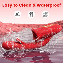 Charger l'image dans la galerie, Vibromasseur G spot avec fonction baiser et langue vibrante