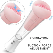 Charger l'image dans la galerie, Appareil de Massage pour Hommes,Māştừrbateừr Aircraft Homme Électrique M-asturbateur Piston De Charge Réel Peau Feel Automatique À Piston Télescopique Modes Sucer USB Rechargeable șěxtøýs