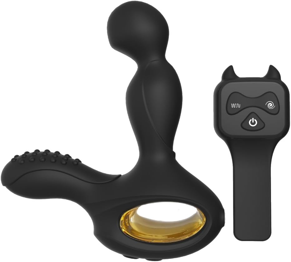 Masseur Prostatique télécommandé Vibrant pour Homme - Vibromasseur sex toýs Masculin Stimulateur de Prostate, Point P, Plaisir Anal, Périnée: Silicone, Waterproof, Rechargeable