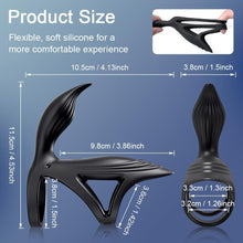 Charger l'image dans la galerie, Anneaux Péniens Vibrants avec App, Vibrateur d'Anneaux Péniens à Deux Moteurs, Jouets Sexuels pour Adultes à Distance pour le Plaisir des Hommes, Masseur de Coq à 7 Vibrations Puissantes pour Hommes