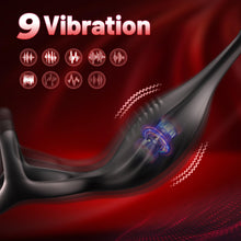 Charger l'image dans la galerie, Vibromasseur pour Homme Sex Toys, Plug Anal Vibrant Sex toýs Homme Masseurs de Prostate Sextoy Homme Sex avec Anneau Pénienn, Sex Toys Anals Gode Vibro-masseur 9 Mode Télescopique &amp; Vibrations