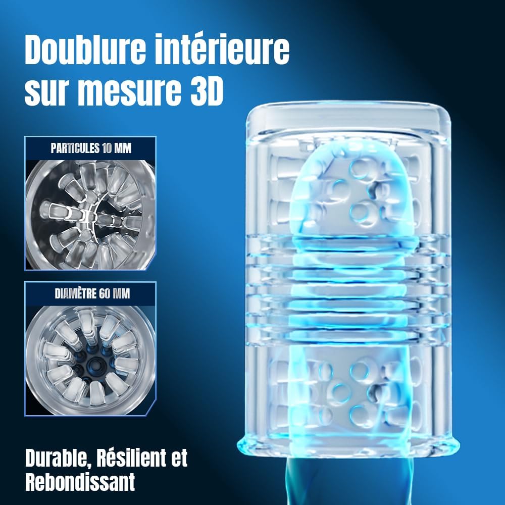 Masturbateurs Masculins Sex Toys avec 7 Modes Télescopiques et Rotations, Masturbateur Homme avec Poignée, Support pour Téléphone et Base à Ventouse Contrôle par Application Sex Toýs Homme