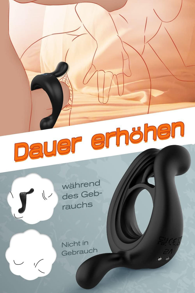 Anneau Penien - Anneau Homme Sex Toys, Sextoyse Homme Sex Avec 9 Modes Vibromasseur Homme Silicone Sex Toy, Sextoyse Couple Plaisir Anneaux De Pénis Sex Toyspour Pour Homme Réglable Sextoy Homme
