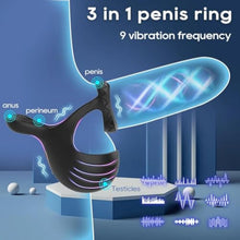 Charger l'image dans la galerie, Sextoy Homme avec Télécommande et Application,Anneau De P-ÊŇIs en Silicone,étanche réglable pénien avec Anneau testiculaire plaisir Couple