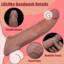 Charger l'image dans la galerie, 8 Inch Vibrating Penis Sleeve with 10 Vibration Modes