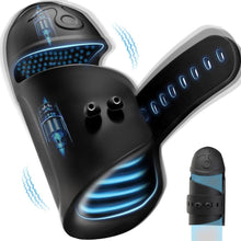 Charger l'image dans la galerie, Vibromasseur penis électrique avec 2 moteurs et 10 modes de vibration