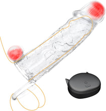 Charger l'image dans la galerie, Gaines Pour Pénis, Extenseur De Pénis avec 10 Modes de vibration Pénis Anneau, Jouets Sexuels Manchon Pénis avec télécommande pour Améliorer l'érection et retarder l'éjaculation, Sex toys pour Homme