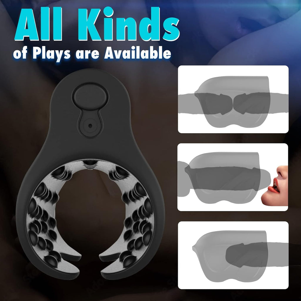 Yoaiv Coupe Masturbation Homme Automatique, Vibromasseur Pénis pour Homme avec 10 Modes de Vibration, Masturbateurs Electriques Entraîneur de Pénis, Homme Relaxe Massage