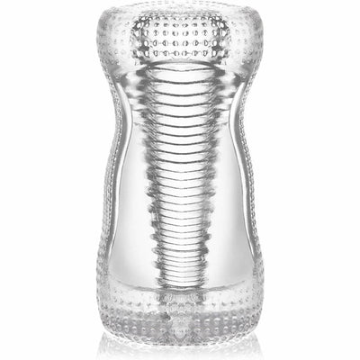 Masturbâteur pour Homme, Coupe du Masturbateur Masculin Transparent Érotiques Entraîneur de Pénis, Cavité Buccale Vaginal Texture 2 Trous Masturbâteurs Jouet Sexuel pour Homme