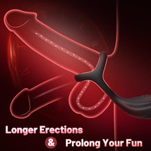 Charger l'image dans la galerie, Vibromasseur pour Homme Sex Toys, Plug Anal Vibrant Sex toýs Homme Masseurs de Prostate Sextoy Homme Sex avec Anneau Pénienn, Sex Toys Anals Gode Vibro-masseur 9 Mode Télescopique &amp; Vibrations