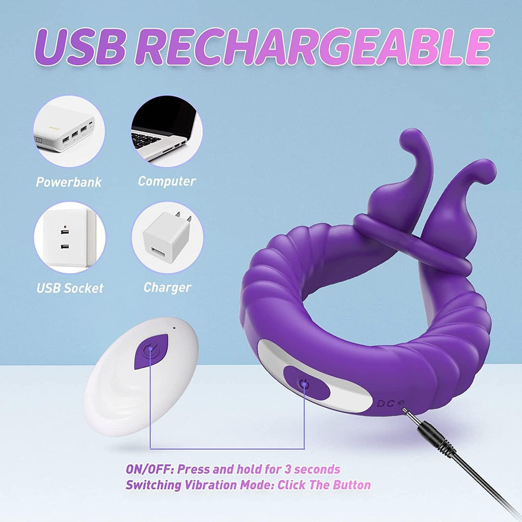 Anneau Homme Sextoyse Couple Plaisir, Anneau Vibrant Pénis Clitoridienne avec 10 Modes de Vibration, Anneaux de Pénis Sextoyse Homme Sex, Anneau Penien Sex Toyspour Pour Homme