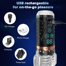 Charger l'image dans la galerie, Automatic Masturbator Penis Trainer Vibrator Stroker with 10 Powerful Vibrating Modes