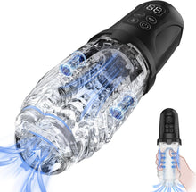 Charger l'image dans la galerie, Elektrischer Masturbator Masturbieren für Männer, 7 Vibration 7 Saugmodi Sex Spielzeug für die Männer, Realistische Taschenmuschi Sexspielzeug mit Doppel-Starkmotor, Penispumpe Masturbatoren Sex Toys
