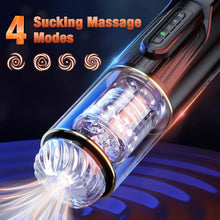 Charger l'image dans la galerie, Sex Toys Masturbeuse Homme Mains Libres - Masturbateurs Masculins Plaisir avec 4 Modes de Succion et 10 Modes de Rétractation et de Rotation, Automatique Sextoyse pour Gay Couples, Anneau Penien