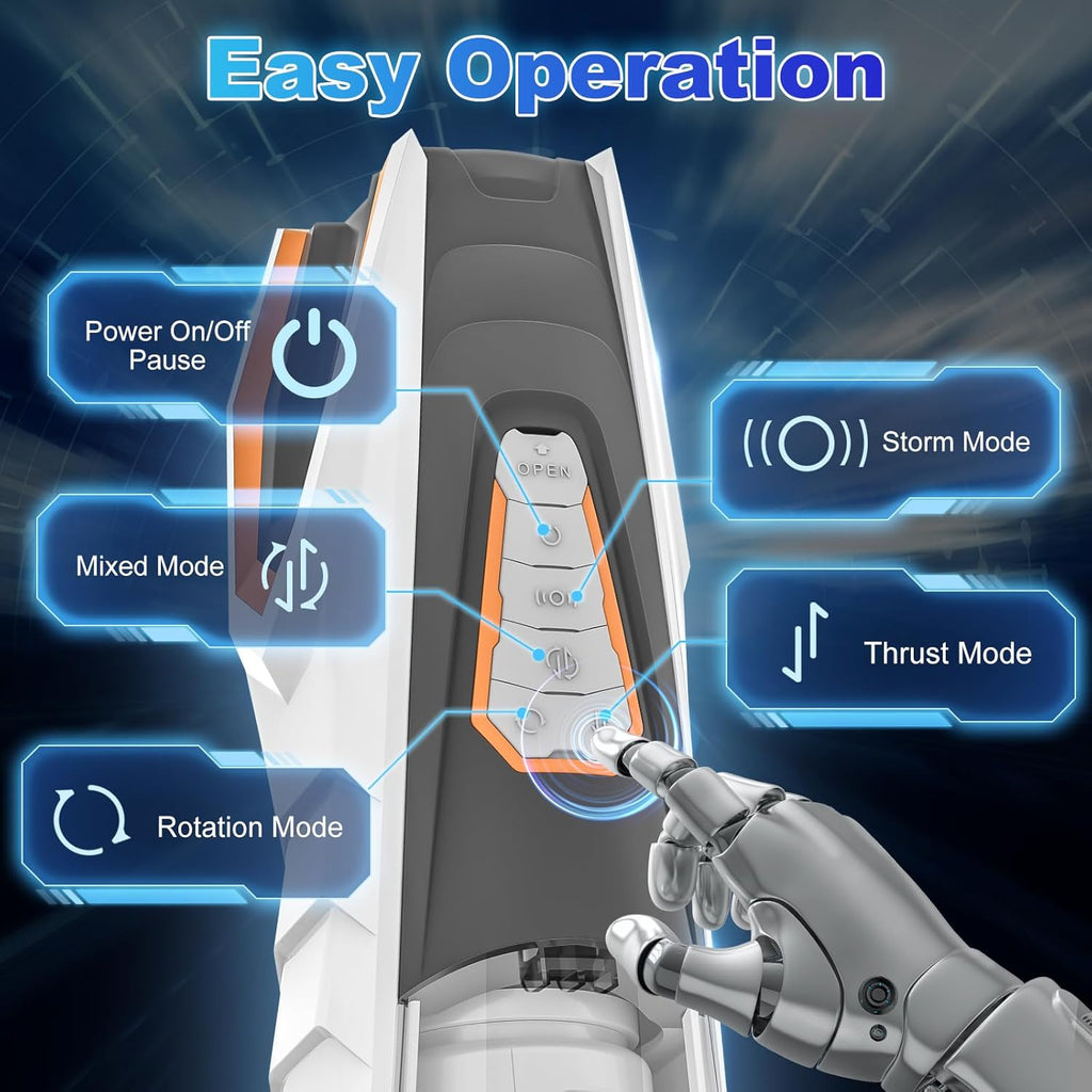 Masturbateurs Masculins Sex Toýs Homme-Oral Jouet Sexuel,Masturbâteur Homme avec 11 Modes Télescopiques & Rotations Vaginette Silicone Sex Toys pour Stimulation de Pénis Jouets Sexuels pour Hommes