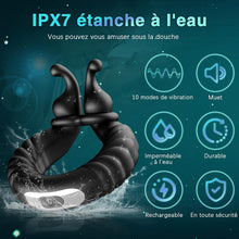 Charger l'image dans la galerie, Sex Toys Anneau Penien - Anneau Homme Sextoyse Couple Plaisir, Anneau Vibrant Pénis Clitoridienne avec 10 Modes de Vibration, Anneaux de Pénis Sextoyse Homme Sex, Anneau Penien Sex Toyspour Pour Homme