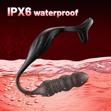 Charger l'image dans la galerie, Vibromasseur pour Homme Sex Toys, Plug Anal Vibrant Sex toýs Homme Masseurs de Prostate Sextoy Homme Sex avec Anneau Pénienn, Sex Toys Anals Gode Vibro-masseur 9 Mode Télescopique &amp; Vibrations