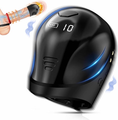 Vibromasseur Pour Pénis Sex Toys - Masturbateurs Masculins Avec écran LCD & 10 Modes de Vibration, Stimulateur de Glande à 360°, Appareils Masturbateurs Cup Sex Toýs Homme Sex Toys Pour Homme