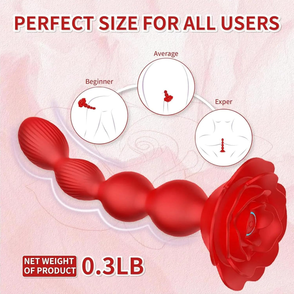 Plug anal anal Vibromasseur godemichet Anal rotatif à 360 degrés, avec 10 modes rotatifs et vibrants, en forme de Machine sexuelle, perles anales, jouets sexuels Pour pour femmes et hommes