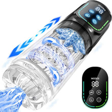 Charger l'image dans la galerie, Masturbateurs Masculins Sex Toys avec 7 Modes Télescopiques &amp; Rotation Et Succion, Automatique Masturbâteur Homme Mains Libres Vibration 3D Vaginette, Véritable Fellation Léchée Sex Toýs Homme
