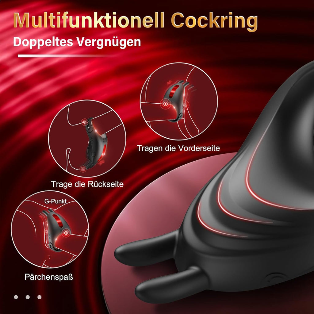 Sex Toys Anneau Penien - Anneau Homme Sextoyse Homme Sex et Rabbit, 7 Modes Sextoyse Couple Plaisir Anneaux de Pénis, Sextoy Anneau Vibrant Pénis Clitoridienne Sex Toyspour Pour Homme Sex Toýs Couple