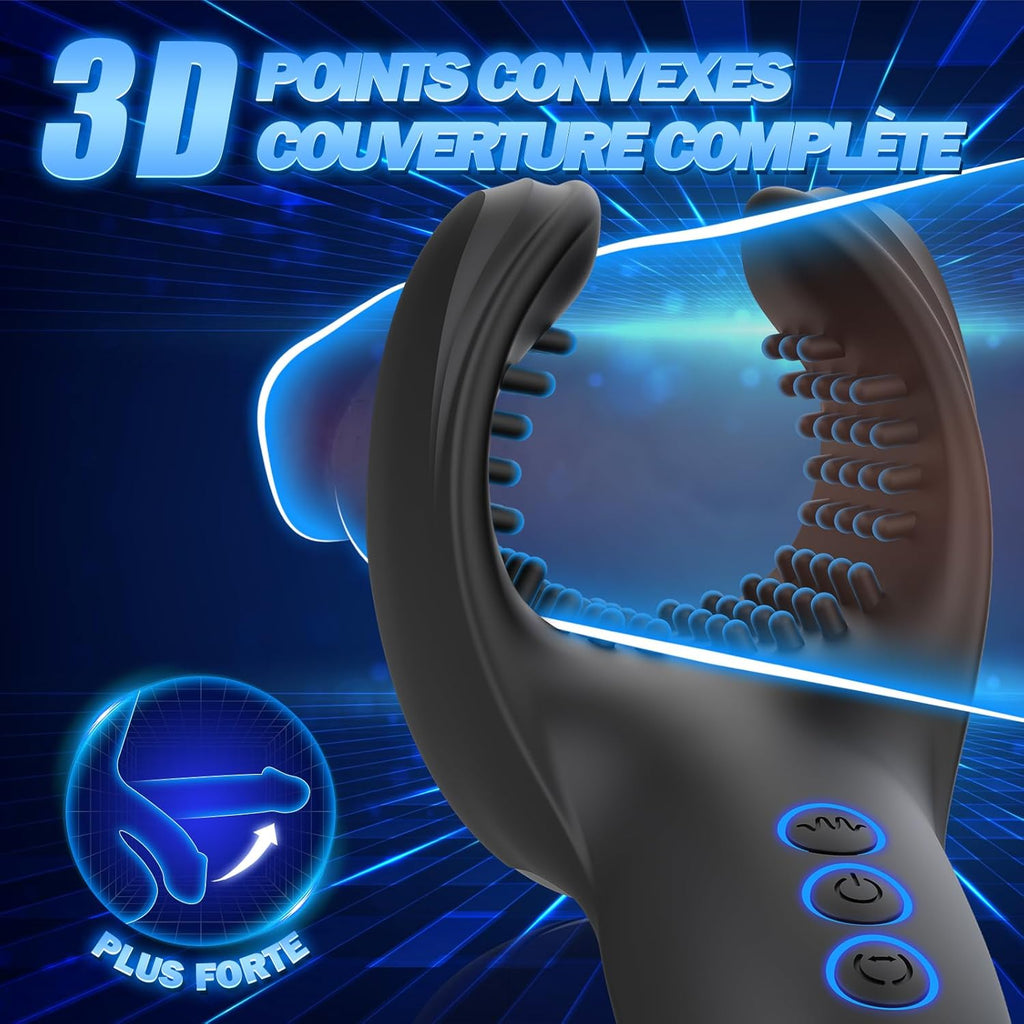Vibromasseur Pour Hommes Sex Toys, Vibromasseurs Sex Toýs Couple - Masturbateurs Masculins Mains Libres avec 10 Modes Morsure et de Vibration, Sextoy Homme Sex Toýs Homme Suceur Sextoys