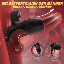 Charger l'image dans la galerie, Anneau Penien - Anneau Homme Gainespour Pénis avec Langue léchant le Clitoris，9 Vibrant Modes Sextoyse Couple Plaisir,Vibromasseur Sex toýs Homme Femme ，Jouet Sexualité Adulte Couple，Sex Toys